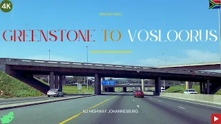Driving from Greenstone Hill to Vosloorus, Johannesburg | South Africa |