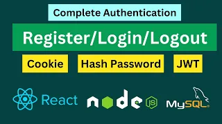 Build a Full-Stack Authentication App With React, Node, Express, MySQL | Login, Registration, Logout