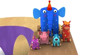 Деревяшки —Игры на детской площадке - мультфильм для самых маленьких