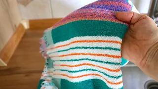 I'm so glad I didn't throw out the old towel. I'll show you how it can be reused