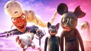 All Creature Fights by Horror Skunx! (Cartoon Cat, Cartoon Mouse, Bridge Worm & Long Horse)