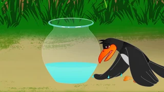 Thirsty Crow - English Story | Moral Stories For Kids | With subtitle stories for children