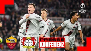 Bayer 04 siegt mit 2:0 in Rom | Pressekonferenz nach dem Europa League Halbfinale gegen AS Rom