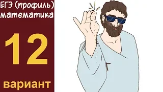 Разбор заданий 1-15 варианта #12 ЕГЭ ПРОФИЛЬ по математике (ШКОЛА ПИФАГОРА)