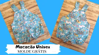 Macacão Infantil Unissex #moldegratis #freepattern #patronesgratis