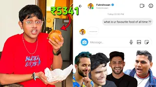 I Asked YOUTUBER'S Their FAVOURITE FOOD and ATE them