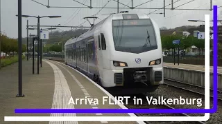 Arriva FLIRT halteert op station Valkenburg // 15 april 2017