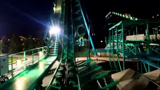 Canada's Wonderland: Leviathan / On Ride Front Row POV @ Night / July 10, 2015