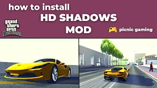 How to install HD Shadows Mod for GTA SA | How to fix Shadows in GTA SA | GTA SA Dynamic Shadows Mod