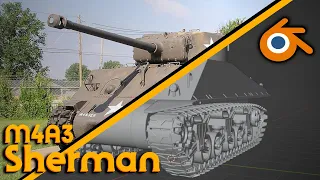 My first Sherman | Tanks with Blender