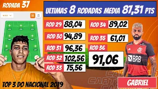 CARTOLA FC RODADA 37 - JÁ SOMOS TOP 6 MIL NO NACIONAL - MÉDIA DE MAIS DE 87 PONTOS NA ULTIMAS 8 RDDS