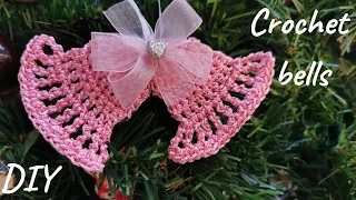 Crochet bells applique pattern