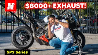 Ducati Panigale V4 SP2 Gets $8000+ Akrapovic Exhaust! | SP2 Series Part 4 | Motomillion