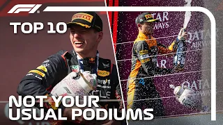 Top 10 Unexpected Podium Moments!