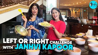 Janhvi Kapoor Cooks Pasta For Bianca From CurlyTales | Left Or Right Challenge | Curly Tales