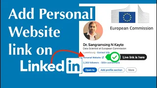 How to add Website link to LinkedIn Profile | Add Personal Website link on LinkedIn