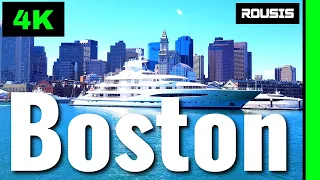 Boston 4K Relaxation Film With Drone [Aerial View]