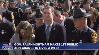 Gov. Ralph Northam makes first public appearance