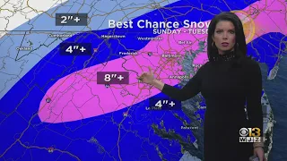 Meteorologist Chelsea Ingram Is Tracking The Potential For Snowfall In Maryland