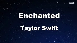 Enchanted - Taylor Swift  Karaoke【No Guide Melody】