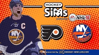 Flyers vs Islanders (NHL 16 Hockey Sims)