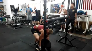 Deads, sandbag race and sand bag over the bar battle