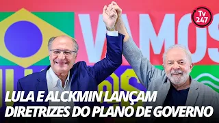 Lula e Alckmin lançam diretrizes do plano de governo