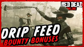 DOUBLE CASH - Weekly Drip Feed in Red Dead Online brings BOUNTY BONUSES