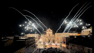 Festa Sant'Alfio Lentini (Sr) 2024. Spettacolo piromusicale "La Rosa International Fireworks"