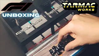 [Unboxing] Tarmac Works 1:64 F1 Pit Garage Diorama Mercedes-AMG | Hamilton x Bottas | diecasttoyz