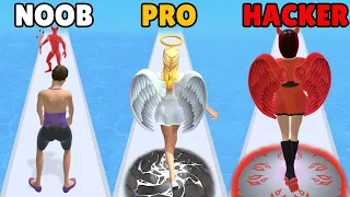 NOOB vs PRO vs HACKER in Go To Heaven!