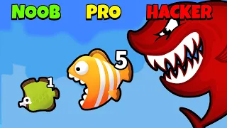 🤢 NOOB 😎 PRO 😈 HACKER | Fish Evolution | iOS - Android APK