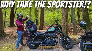WHY Did I take My Harley Sportster on a 400 Mile CAMPING TRIP!?