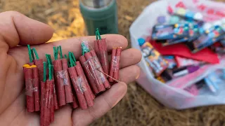 Взрываем петарды самоделки ДИНАМИТ. Мощные петарды и ракеты. Самодельная петарда и моя пиротехника.