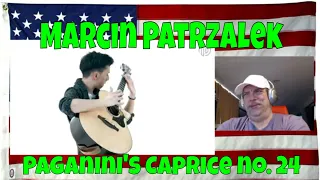 Paganini's Caprice no. 24 on One Guitar - Marcin Patrzalek - REACTION - another MASTERPIECE!
