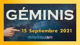 HORÓSCOPO DIARIO 💥🌝⭐ GÉMINIS ♊️ MIÉRCOLES, 15 DE SEPTIEMBRE DE 2021