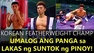 Korean Featherweight Champion, Umalog ang Panga sa Lakas ng Suntok ng Pinoy Boxer!