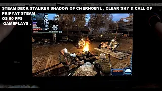 Steam Deck Stalker Shadow of Chernobyl , Clear Sky & Call of Pripyat SD Card 60FPS Gameplay Steam OS