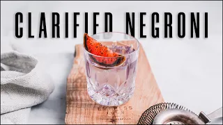 Clarified Negroni - How to clarify cocktails part 2