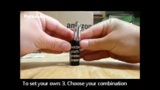 How to Use Puroma 4 Digit Padlock Combination Lock - 2 Pack