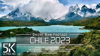 【5K】🇨🇱 Drone RAW Footage 🔥 This is CHILE 2023 🔥 Santiago 🔥 Vina del Mar & More 🔥 UltraHD Stock Video