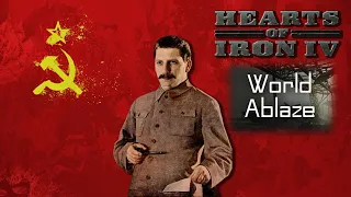 СССР в World Ablaze 7.7. Hearts of Iron IV (стрим) В честь Свиная туша.