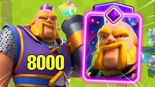 Epic Comeback! 8000 trophies with new Royal Giant / Clash Royale