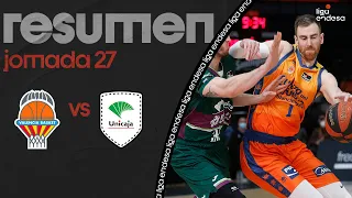 Valencia Basket - Unicaja (90-75) RESUMEN | Liga Endesa 2021-22