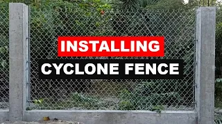 Installing chain link fence