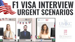 F1 Visa Interviews - Urgent Scenarios | Tips & Advice ✈️🎓