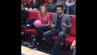 Kenan Imirzalioglu with wife  in Abdi İpekçi Arena #pembetopsahada