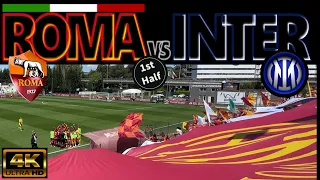 [4K] ROMA 4-3 INTER [1st.HALF] SERIE-A FEMM. 2023-24 POULE SCUDETTO MD8 [05/05/24] 南萌華選手、熊谷紗希選手出場