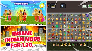 Insane Indian mod For Minecraft Pocket Edition 1.20... || (50+ God's)  Like - lord Naryan,Shiv . Pe