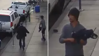 Suspect attacks random man on Los Angeles street